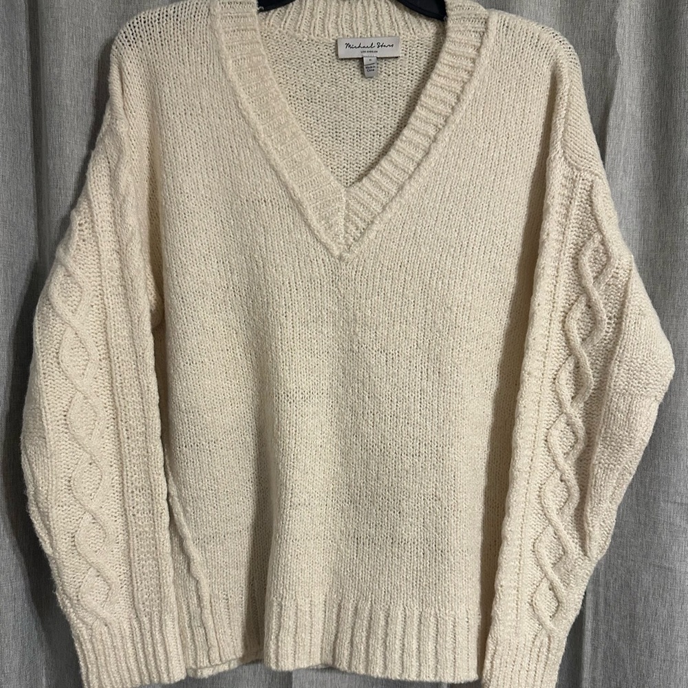 Michael Stars Oversized Cream Sweater
